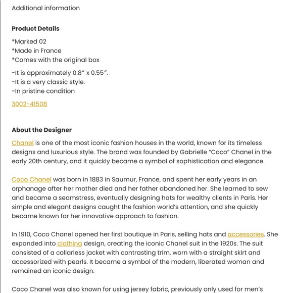 Chanel Vintage Gold Plated Clip On Earrings - Picture 3 of 8